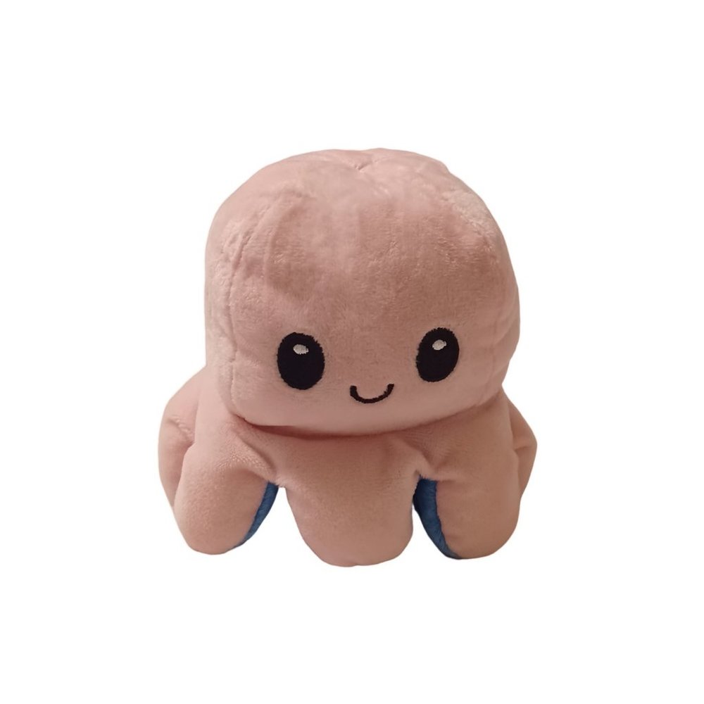Pink & Blue Reversible Plush Mood Octopus